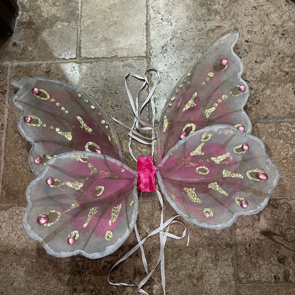 Early 2000s Handmade/Hand Embellished Renaissance Festival Fairy Wings